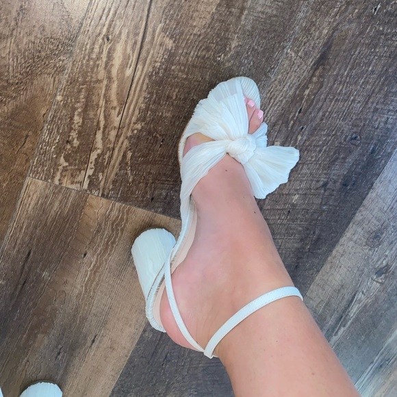 Loeffler Randall Camellia Pearl Pleated Bow Heel - Picture 9 of 10